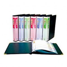 自強 PVC 活頁式三孔管夾/C100