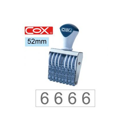 COX三燕 號碼印/2號/8連 字體高度 6.2mm