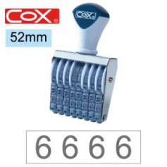 COX三燕 號碼印/2號/8連 字體高度 6.2mm
