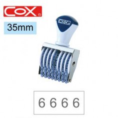 COX三燕 號碼印/4號/8連 字體高度 3.9mm
