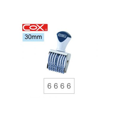 COX三燕 號碼印/5號/8連 字體高度 3.4mm