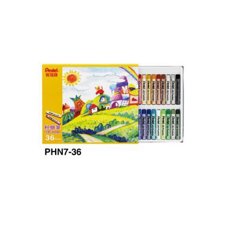 飛龍Pentel 36色粉蠟筆 PHN8-36 (PHN7)