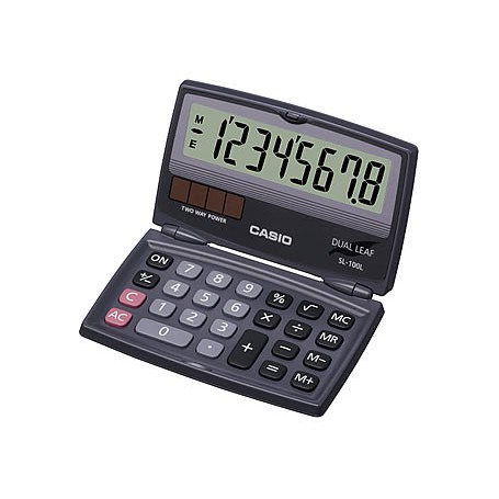 [公司貨2年保固]CASIO 計算機 SL-100L 國家考試專用機8位數/摺疊方便攜帶設計