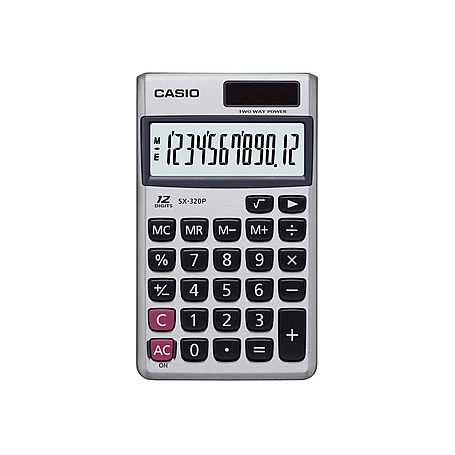 [公司貨2年保固]CASIO 計算機 SX-320P 國家考試機型12位數顯示/雙電力