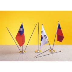 桌上型小國旗(三支交叉旗桿+座)(不含國旗)
