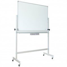 鋁合金雙面架+雙面磁白板(含筆盒) 白板尺寸 90cm高x150cm寬
