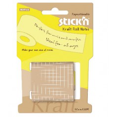 N次貼 61221 格線牛皮紙便條紙捲(補充包) 50mmX10M