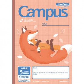 (日貨)KOKUYO Campus方格筆記本B5-狐狸