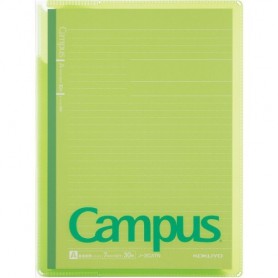 KOKUYO Campus雙收納資料夾(附筆記本)-青綠