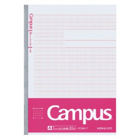 KOKUYO 學習專用Campus筆記本(圖表用30行)-粉