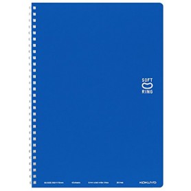 KOKUYO Soft線圈點線筆記本B5-深藍