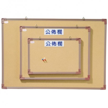 金益山 塑膠框單面軟木公佈欄 CB0101 30x45cm