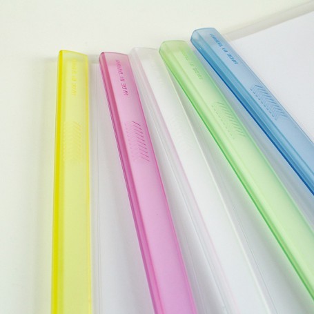 珠友 Q310附桿文件夾-5入 果凍色