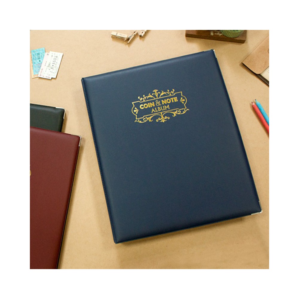 珠友A4/13K 4 孔活頁紙鈔.硬幣珍藏冊- OB文具倉庫