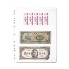珠友 鈔票典藏內頁(大)橫三格-5張入/集鈔冊內頁