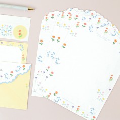 珠友 信套組/信封+信紙+貼紙/三合一信套裝組