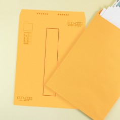 珠友 4K 黃牛皮標準信封/中式信封袋-2 入