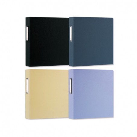 珠友 A4三孔D型夾 雨紋絲封面