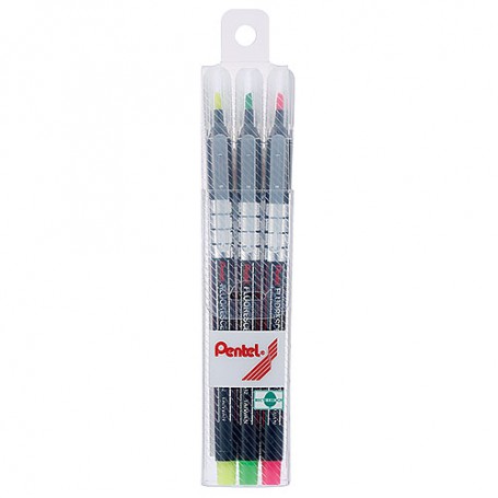 飛龍 Pentel 螢光筆 S512-3 3色組