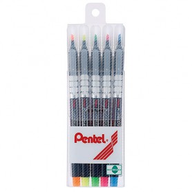 飛龍 Pentel 螢光筆 S512-5 5色組