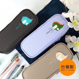 珠友 單層上翻筆袋-小喵龍/鉛筆盒/學生筆盒