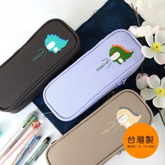 珠友 單層上翻筆袋-小喵龍/鉛筆盒/學生筆盒
