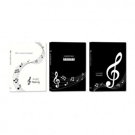 珠友 A4/13K不反光樂譜資料本/鋼琴樂譜夾