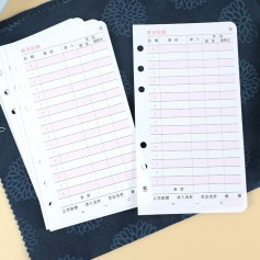 珠友 B6/32K 6孔萬用手冊內頁/收支記錄