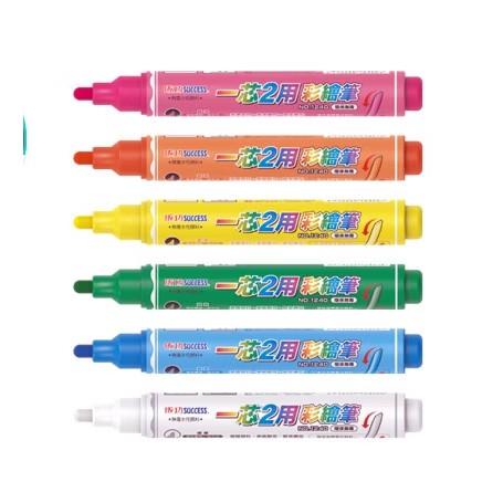 成功 一芯2用彩繪筆 6 入組 1240