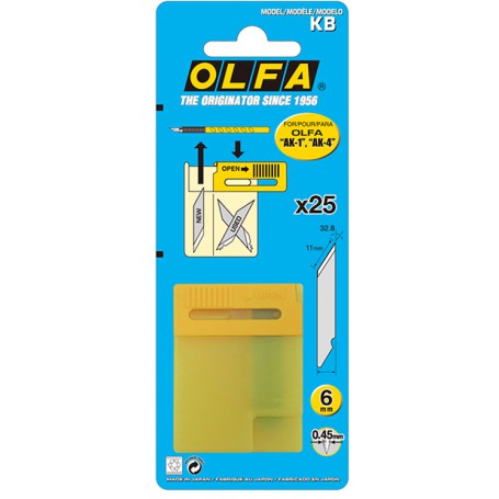 OLFA KB筆刀刀片 25片入