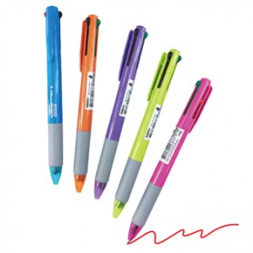 【節奏 Tempo】 四色自動原子筆/0.7 (4C-152) 隨機出貨