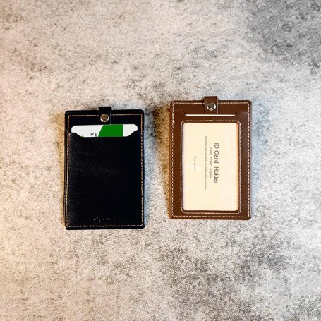 雙層識別證套(直式)/雙層卡套/出入証套/工作證套，可用於車票卡/悠遊卡/識別證/信用卡套