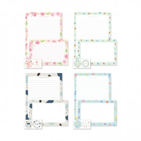 信套組/信封+信紙+貼紙/三合一信套裝組/春暖花開信箋