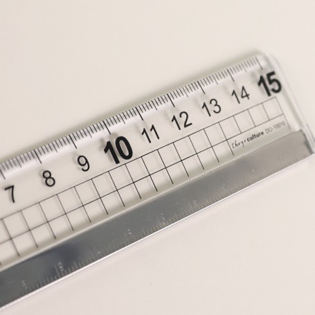 珠友  壓克力鐵邊尺/鐵邊尺/切割尺-15cm