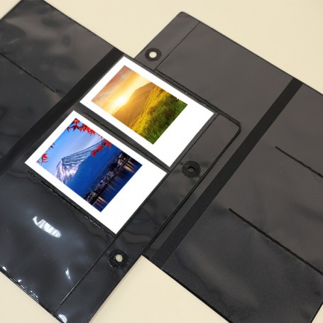 珠友 黑底 2孔6格名片內頁/4張