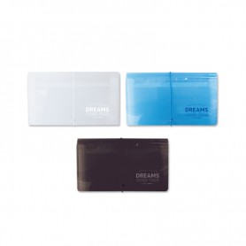 珠友 迷你風琴夾-12層/附索引色卡/13格票據收納包/票券收據收存(鬆緊帶)