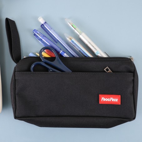 珠友 簡約雙層筆袋/筆盒/隨身筆袋/文具盒/鉛筆盒