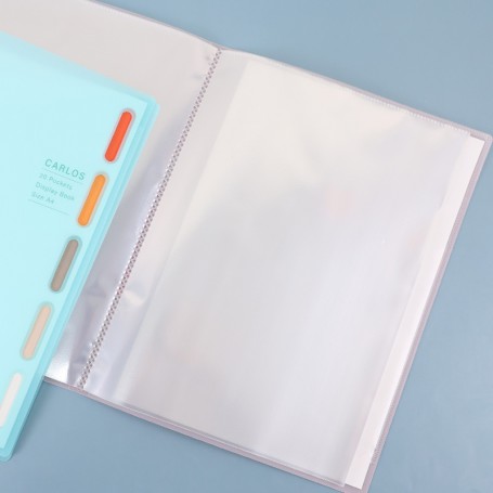 珠友 A4/13K 果凍資料本-內袋加厚20張/資料夾/定頁文件夾
