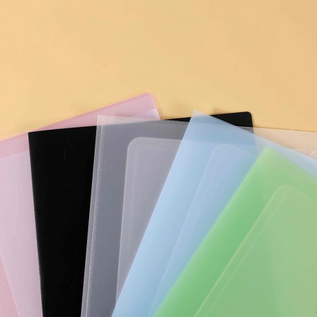 珠友 A4/13K果凍輕便文件夾-2頁/資料夾/檔案夾/可收納A3文件