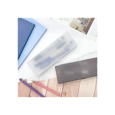 四季紙品禮品 超值霧面透明筆盒(中) PB0923