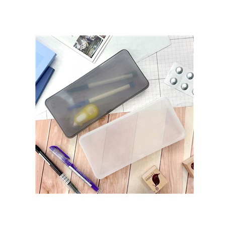 四季紙品禮品 超值霧面透明筆盒(特大) PB0925