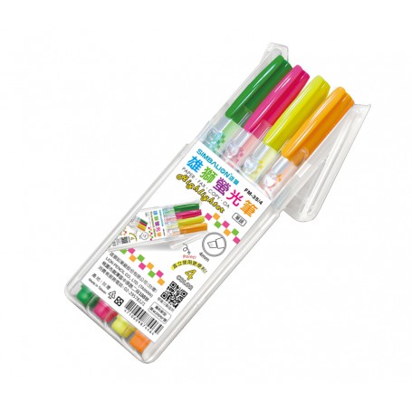 雄獅 螢光筆 四色組 FM-35