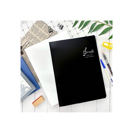 四季紙品禮品 A4不反光資料簿40入 樂譜夾 文件夾 RZ1007