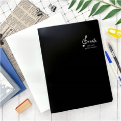四季紙品禮品 A4不反光資料簿40入 樂譜夾 文件夾 RZ1007