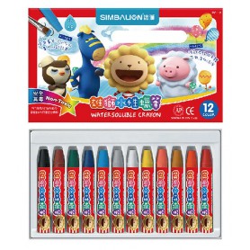 雄獅 水性蠟筆12色 EC12