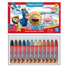 雄獅 水性蠟筆12色 EC12