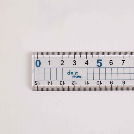 珠友 大字方格尺-15cm/數字加大方格尺