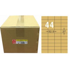 龍德 LD-899-C-B A4三用電腦標籤 色模造材質 牛皮紙 27x52.5mm 44格 1000 大張