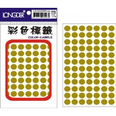 龍德 LD-502C(牛皮) 彩色標籤 色模造材質 牛皮 10mm 84格 1092張/包