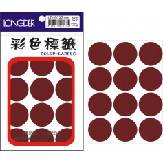 龍德 LD-503V(紫) 彩色標籤 銅版紙染色 紫色 30mm 12格 144張/包
